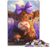 Yak in Lavender Jigsaw Puzzles for Adults 2000 Piece Puzzle,Challenging To Complete But Fun And Humorous Birthday Present,Gifts,Wall Art (70X100cm)