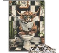Yak in The Toilet 2000 Piece Jigsaw Puzzles for Adults & Teens, Suitable for People Aged 14 And Above Home Decoration Gift Ideas (70x100cm)