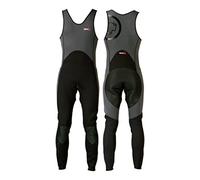 YAK Kayak & Kayaking - Kayak 'Step In' 3MM Long John Wetsuit Grey Black - Printed knee and backside protection