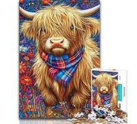 Yak Oil Painting Jigsaw Puzzles for Adults Teenagers Jigsaws Puzzle,Pattern Assembly Fun at Home Activities,Birthday Present,Travel Gifts (38x26cm)