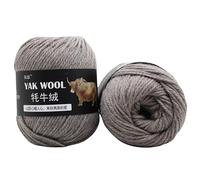 Yak Wool Yarn - 3-Pack Premium Soft & Warm Hand-Knitting Yarn for Sweaters, Scarves & Hats (9 Camel Gray)