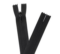 YAKA 20pcs Black Nylon Invisible Zippers Tailor Sewing Tools Garment Accessories 20 inch Invisible Zippers
