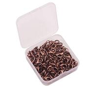 YAKA100pcs Alloy Lobster Clasps Clip DIY Necklace Jewelry Finding Making Accessories Fastener Hook (Red Copper, 14x8mm/0.55x0.31inch)
