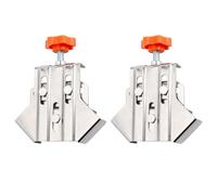 Yakamoz 2Pcs Corner Clamps for Woodworking - 90 Degree Right Angle Clamp Stainless Steel Corner Wood Clamps Tools With Auto Adjustable Swing Jaw Frame for Welding Framing Cabinets