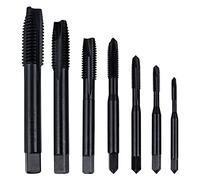 Yakamoz 7Pcs Thread Tap Set Metric Spiral Point Taps Nitriding Coated Machine Screw Drill Tap Bits Thread Tapping Tool - M3 M4 M5 M6 M8 M10 M12