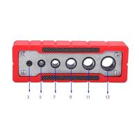 Yakamoz V-Block Portable Drill Guide for Straight Holes, 90 Degree Handheld V Drill Block Guide Jig Pipe Drilling Guide Locator for Hand Drills, Guide Hole Sizes 3-13 mm (1/8"-1/2")