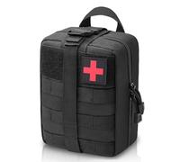 YAKASO Tactical Molle IFAK Pouch - Rip Away First Aid Medical Pouch, Large Capacity, Water-Resistant 900D Polyester, Multi-Compartment, Military Emergency Kit for Camping, Hiking, Travel