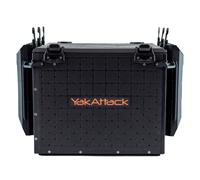 YakAttack BlackPak Pro Kayak Fishing Cage with 6 Detachable Rod Holders, 16" x 16", Black