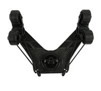 YakAttack DoubleHeader with Dual ParkNPole RotoGrips | Offset Kayak Stakeout Pole Holder with Track Mount | Compatible with 0.84” Poles, LockNLoad Accessories & GearTrac Systems | Made in USA