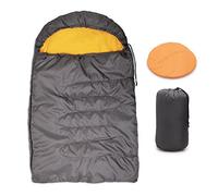 YAKCAM Dog Sleeping Bag 45.2" x 29" | Waterproof Outer & Fleece Inner | All-Season Portable Bed for Medium Dogs | Drawstring & Zipper Closure | Frisbee Toy & Carry Bag Included | Camping Travel & Home