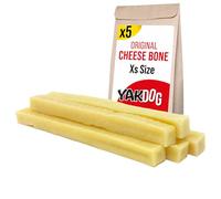 YAKDOG - Cheese Sticks for Dogs - Long-Lasting Chew Treats - 100% Natural - Traditional Himalayan - Made in Belgium - XS - 5 Unit