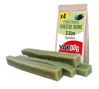 YAKDOG HEALTH+ - Cheese Sticks for Dogs - Spirulina - Supports Skin and Coat Health - Long-Lasting Chew Treats - 100% Natural - Himalayan Tradition - Made in Belgium - Size S