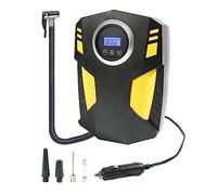 YAKEFLY Tire Inflator Portable Air Compressor,12V DC Car Tire Pump with Digital Pressure Gauge,150 PSI Auto Shut Off with Emergency LED Flasher,Air Compressor Tire Inflator