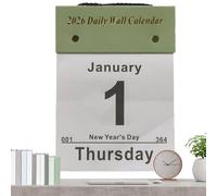 yakermur 365 Day Wall Calendar, Time Management Planner | Annual Daily Calendar for Office and Wall - for Bedroom, Office, Living Room, Dorm, Students, Teachers