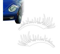 yakermur Auto Headlights Sticker, Headlight Eyebrow Eyelid Stickers for Auto - Decorative Forehead Decal for Car Headlamp,Decorative Automotive Headlights Decal For