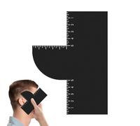 yakermur Barber Card | Hair Enhancement Card Shaping Maker,Reusable Color Spray Edge Guide with Measurement Indicators for Hairdresser Salon Travel Home Dating