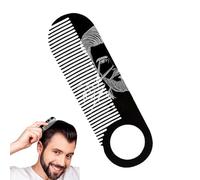 yakermur Beard Combs for Men, Moustache Styling Brush - Portable Ergonomic Shaping Tool 2-in-1 Execution Brush Men Gift Idea