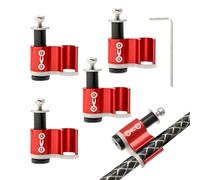 yakermur Bike Brake Cable Guides - Connection Clip With Cable Sleeve Lines - Lightweight Aluminum And Steel Fixed Accessories For Bike Lovers Friends And Family Forks And Frames