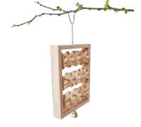 yakermur Bird Toy for Bird Toy Wooden Blocks Cage Toy Bird Barch Stand Natural Cage Chew Block for Lovebirds Chinchilla Finch Cockatiels