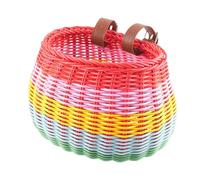 yakermur Children's Bicycle Basket Wicker with Adjustable Straps Waterproof Removable for Women and Men, Fits Most Bikes, Stationary Bike, Road Bike