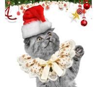 yakermur Christmas Bibs for Pets, Christmas Bibs for Dogs, Soft, Adjustable Christmas Dog Bibs, Dog Bandanas, Cute Breathable Lace Pet Scarf, Reversible