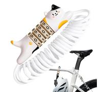 yakermur Combination bike lock, combination cable lock for bikes, Road bike safety lock, ACCESSORIES 4 digit amenities for the door