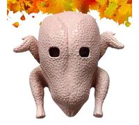 yakermur Costume Head | Latex Turkey Costume Accessory, Realistic Thanksgiving Head for Festive Atmosphere Cosplay Adults and Friends