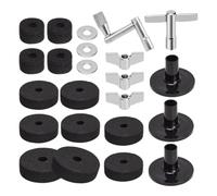 yakermur Drum Cup Case, Drum Stand Fells Pad, Musical Instruments Accessories, Felt Replacement Case - Reduce Noise, Improve Sound Quality for Home Exercise, Stage Performances