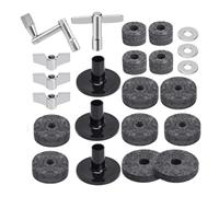 yakermur Drum Stand Fells Pad, Drum Felt Pad - Musical Instrument Accessories Felt Replacement Case - Reduce Noise, Improve Sound Quality for Home Exercise,