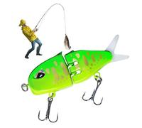 yakermur Fishing Bass Lures, Articulated Fishing Lures - Saltwater Articulated Baits | Portable Fishing Speed Lures for Trout, Freshwater Salt, Fish Pan