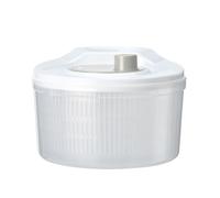 yakermur Fruit Cleaner Spinner, Manual Vegetable Cleaning Bowl - Double Layer Draining Basket for Tomatoes, Strawberries, Grapes, Home, Students, Apartment