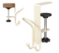 yakermur Garter Holder for Mantle, Adjustable Sims Hooks, Iron Organiser, Load Capacity 9 kg, for Christmas Decoration, Keys, Coat