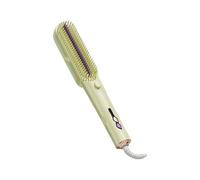 yakermur Hair Straightener Ionic Styling Comb for Curly Hair Heating Brush with 3 Temperature Levels for Travel and Travel