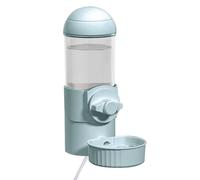 yakermur Heated Dog Water Bowl - Thermostatic Siphon Gerbil Drinking Supplies,Bunny Cage Drinker,for Pet Parents Veterinarians Cold Weather Garage Barn Patio Kennel Cattery Bunny