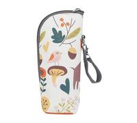 yakermur Insulated baby bottle bag, insulated baby bottles, cool bag, portable bottle holder with shoulder strap, storage compartment for breast milk and water, practical on the go, daycare, b, see