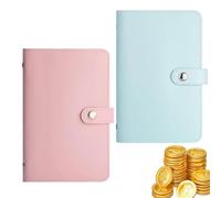 yakermur Money Saving Binder,Leather Cash Budgeting Planner Book,Saving Money Organizer | for Office Home School Traveling Men Adults Teens Kids Students