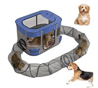 yakermur Outdoor Cat Tunnel Enclosure,Pet Tunnel Enclosures Outside Playground | Bored Cat Play Toy Easy Setup Kitten Playground for Balcony Yard Garden Patio
