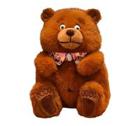 yakermur Plush Bear, Teddy Bear - Cute Brown Bear Animal Pluce | Cartoon Sleeping Doll Collectible for The, Huggable Companion for Home Car Show