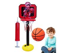 yakermur Portable Basketball Hoop Stand, Indoor Floor Basketball Hoop, Parent-Child Basketball Hoop | Height Adjustable Basketball Hoop from 19.6 to 44 Inches, Stand