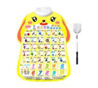 yakermur Preschool Learning Charts for, Learning Wall Chart for | Fruit Vegetable Wall Chart,Fruit Vegetable Alphabet Number Poster with Sound for