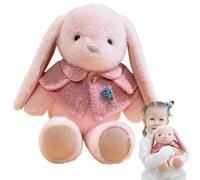 yakermur Rabbit Plush Pillow, Plush Rabbit Toy - Cute Lop-Eared Rabbit Figurine Model | Adorable Animal Rabbit Doll for Living Room, Bedroom, Car,