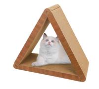yakermur Scratchers for Indoor Cats | Triangular Shape Cat Scratch Pad,Pet Kitten Playing Toy, Exercise Companion for Living Room Bedroom Furniture Protection