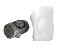 yakermur Silicone Candle Mould, Easy Release Realistic Owl Moulding | For Wax Concrete Clay Epoxy Resin Soap Chocolate Dessert The Whole Family