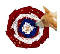 yakermur Sniff Mat for Dogs - Colorful Squeaky Slow Feeder for Dog,Treat Dispenser Pet Food Leaking Tooth Cleaning Toy for Exercise Chasing