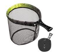 yakermur Trout Net - Mesh Trout Net | Portable Folding Landing Net Compact Lightweight for Trout Bass Catfish Salmon Catch & Return Beginner Wading & Kayak Fishing Transport
