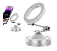 yakermur Vacuum Magnetic Smartphone Holder, Magnetic Holder with 360 Degree Rotation - 360 Degree Rotation, Foldable Mobile Phone Holder, for All Smartphones with Dashboard Holder