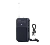 yakermur Weather Radio - Battery Powered Fast Receiving | 800mAh Multifunction Compact for Indoor/Outdoor Survival Camping Home