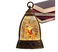 yakermur Winter Snow Globe Lantern - Battery Operated Illuminated Light - Indoor Christmas Decorations for Thanksgiving Birthday Party Offices Home Room Office
