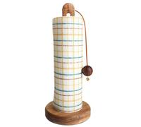 yakermur Wooden Kitchen Paper Holder - Bathroom Towel Holder Stand | Hair Tie Storage for Cling Film Kitchen Bathroom