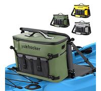Yakhacker Kayak Cooler Bag, Waterproof Seat Back Cooler with Lawn-Chair Style Seats, Kayak Accessories Portable Ice Chest Cooler for Kayaking, Travel, Lunch, Beaches & Trips (Green)